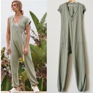 FP Movement by Free People Sage Green Jumpsuit